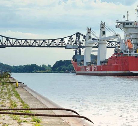 Hochbrücke Rendsburg über den Nord Ostsee Kanal